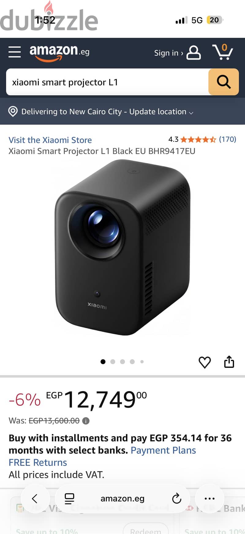 Xiaomi Smart Projector L1 | Google TV 2