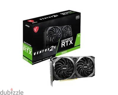 MSI VENTUS  RTX 3050 6GB استعمال بسيط