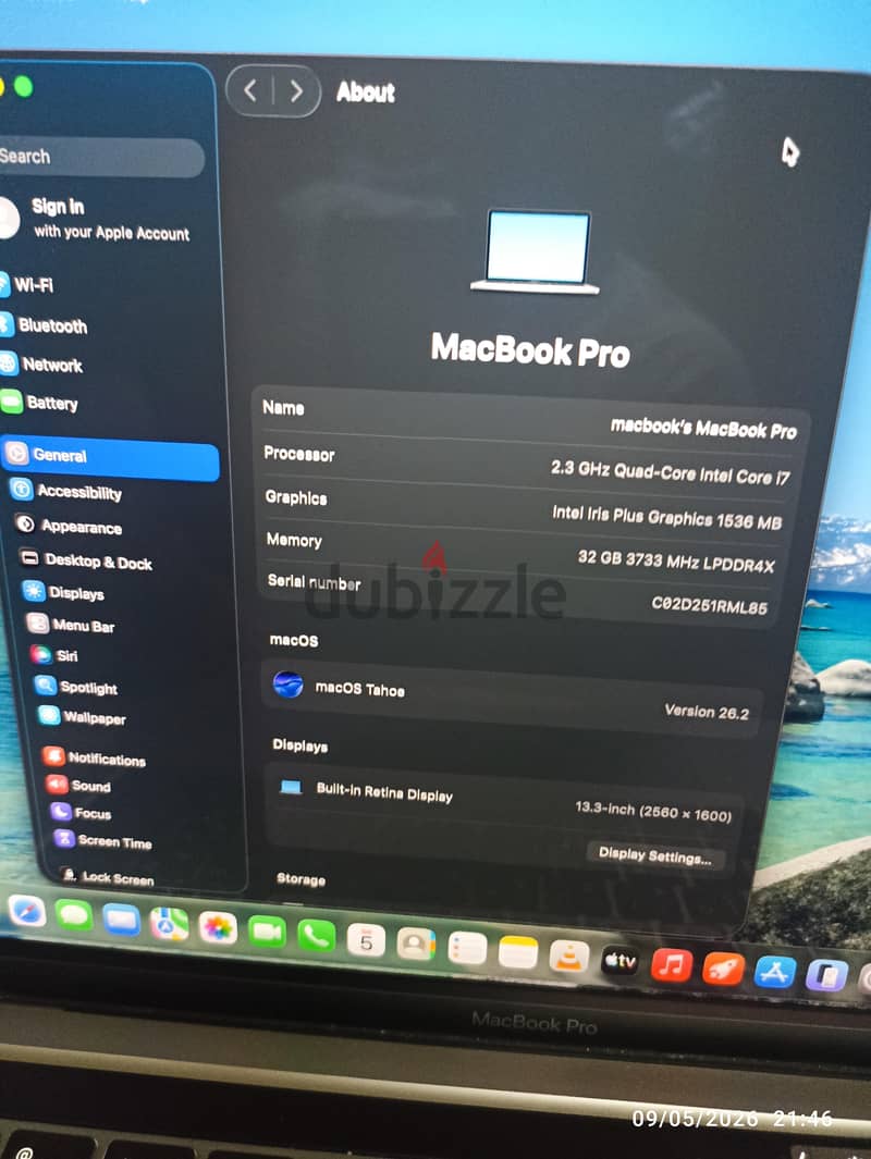 MacBook pro 2020 7