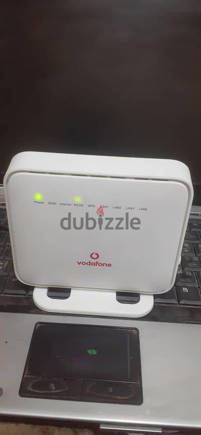 راوتر فودافون ADSL حالة زيرو يعمل بخط ارضى  فقط