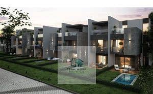 Townhouse for sale in Keeva Compound (Al Ahly Sabbour); prime location with a landscape view.