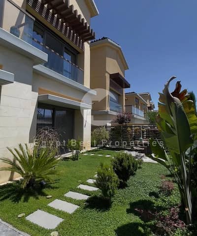 بالتقسيط خصم  محدود 40% للسعر !! شقه 3 غرف بجاردن مميزه بإطلاله مباشره على المسطحات المائيه  و بالتقسيط في بالم هيلز التجمع