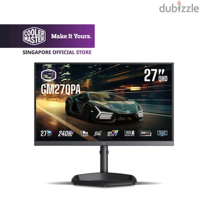 Cooler Master GM27QPA 27" QHD 1440p 240Hz IPS Gaming Monitor – HDR400