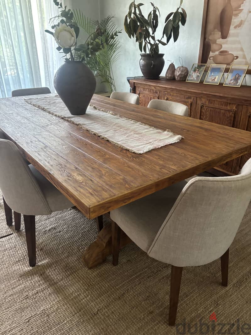 Dokkan solid wood dining table 1