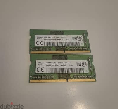 رامات لابتوب DDR4 (2X4GB)