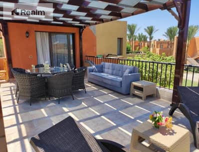 3-bed duplex. Garden 72sqm. 0% down. Red Sea panorama. Makadi Bay.