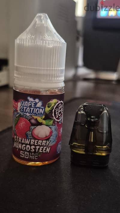 cartridge 0.6 oxva and vape station liquid.