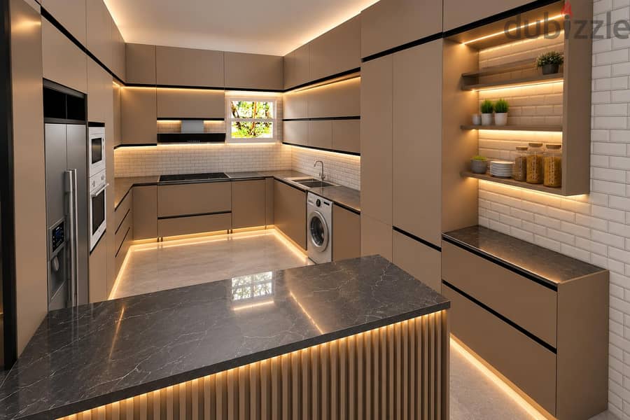 تصميم مطابخ 3D مودرن 1