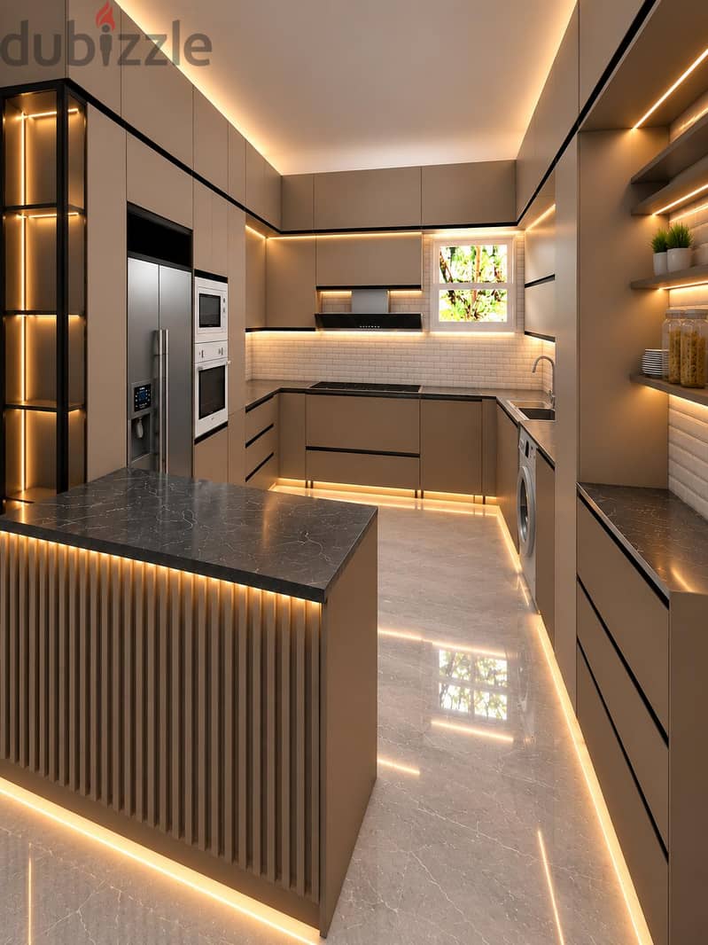 تصميم مطابخ 3D مودرن 2