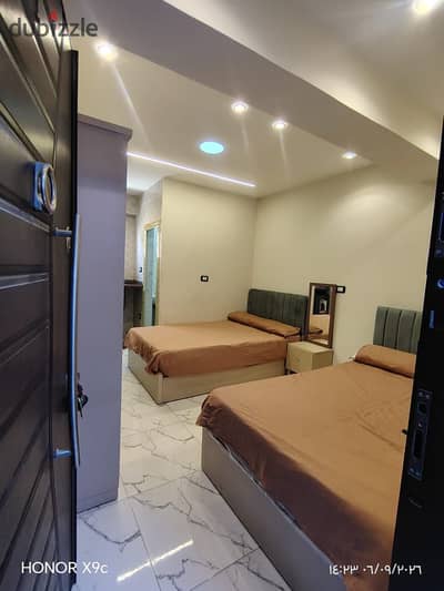 Furnished studio for rent, Double, First Neighborhood, Fifth District, Third floor with elevator