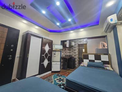 VIP Double Furnished Studio for Rent in Sixth of October City, First District