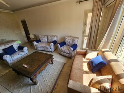 Furnished apartment for rent with a garden view in Al-Rehab City 2 - Phase Nine