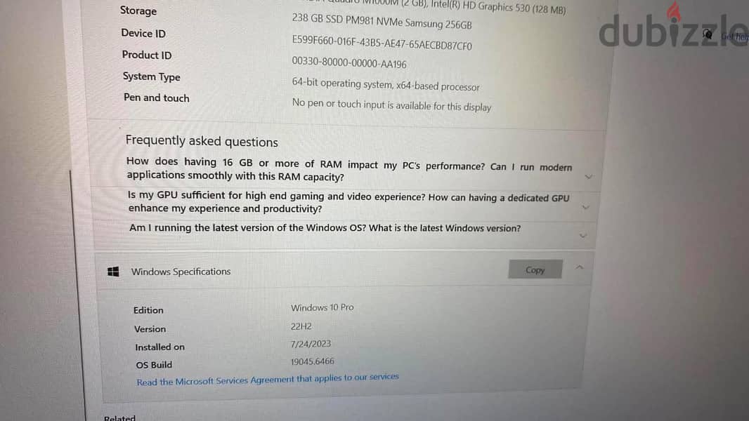 Dell precision 7510 Laptop 2