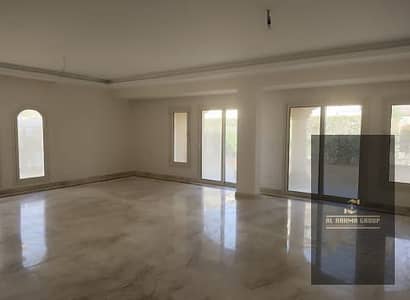 Available for rent (New Law) in Al Rehab: a twin house villa in Al Rehab Hills (Model J). It features fully customized, high-end finishes, 4 bedrooms,