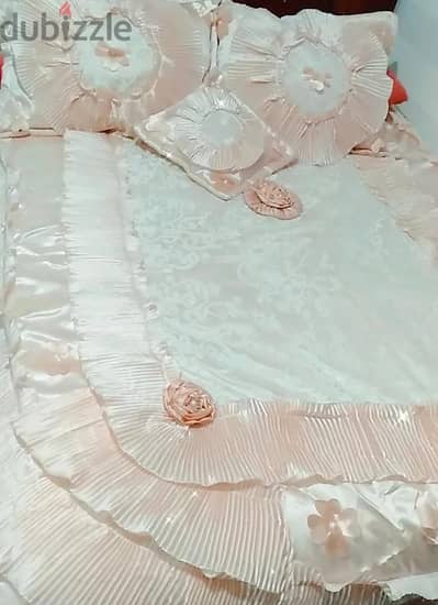 مفرش عروسه اربع قطع ستان تركي