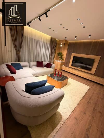 A distinctive furnished apartment for rent in Madinaty, Building B15. Area: 133 sq m. Fourth floor. High-end finishing and furnishings. Garden view. C