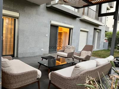 شقة مفروشة بحديقة للإيجار في سوديك ايستاون بتشطيب فاخر وموقع مميز Fully Furnished Garden Apartment for Rent in Sodic Eastown Prime Location Elegant L
