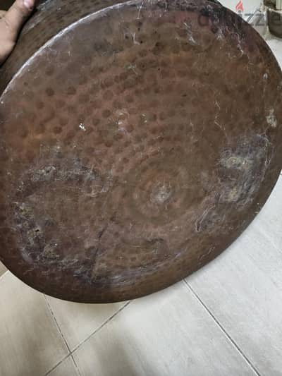 طشط نحاس احمر قديم