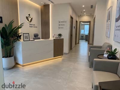 Your clinic in a prime location with a down payment of EGP 580,000 and installments over 8 years | Clinic for sale - Clavo Mall - North 90th Street -