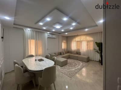 Luxury apartment in Gardenia Heights, second number from Mohamed Naguib axis, fully finished with ultra super lux finishing, sale includes kitchen and appliances with warranty