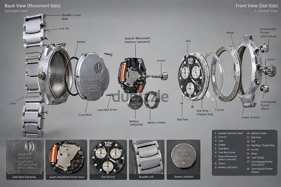 Swatch Irony Chronograph Aluminium 1