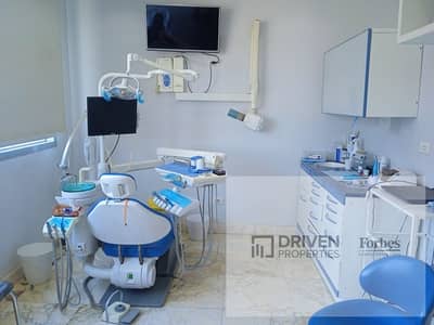 عيادة أسنان 64م مفروشة بالكامل ومجهزة للإيجار في ميد بوينت الشيخ زايد       Medipoint Sheikh Zayed