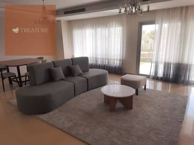 شقة بجاردن مفروشة  للإيجار في كايرو فيستفال سيتي - القاهره الجديده - Cairo Festival City - Living - new cairo