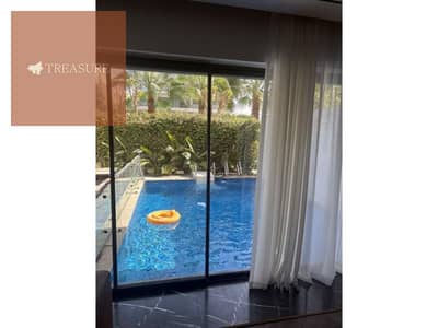 semi furnished Apartment with garden and Private pool for sale in Lake View Residence - new cairo