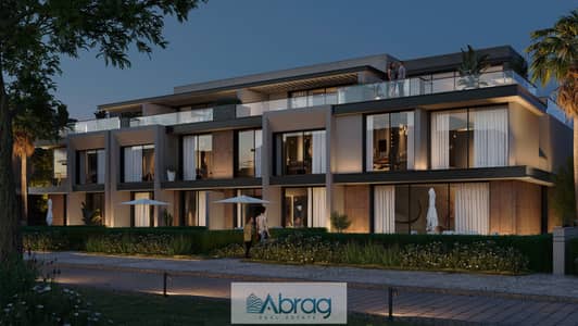 Townhouse Corner with Full Finishing and a View of the Pyramids in PX Palm Hills!