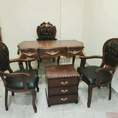 غرفه مدير خشب زان  احمر مطعم بالنحاس/وزاري/فرنساوي/روماني/ اثاث مكتبي
