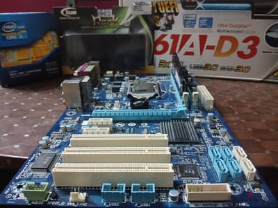 باندل جيل تاني للبيع I3 2120 + P61A-d3 + 4gb