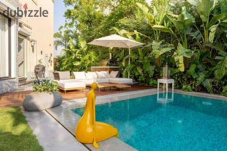 Best furnished villa with a swimming pool for rent in Madinaty, in a prime location.
