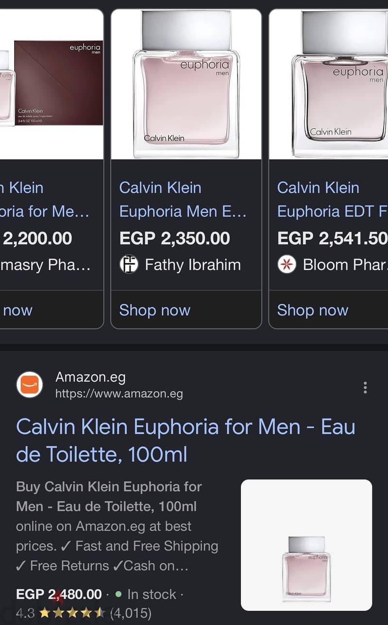 Calvin klien euphoria men 1