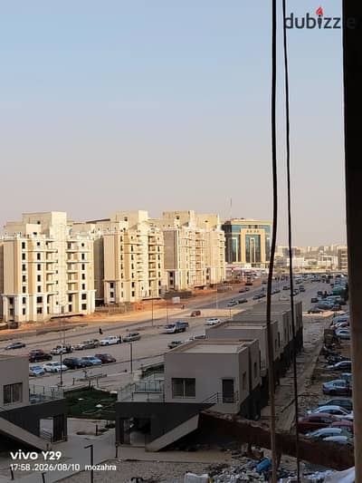 An excellent deal: 100m² apartment for sale in the Zahraa Nasr City "private buildings" (non-cooperative) area; unfinished (red brick) with an unobstr
