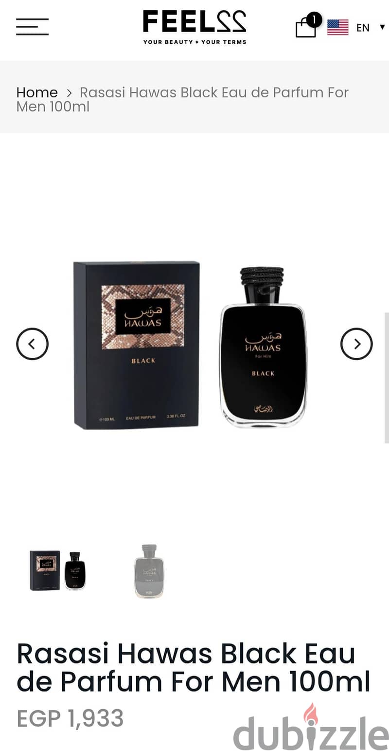 Hawas Black EDP. 100 ml 2
