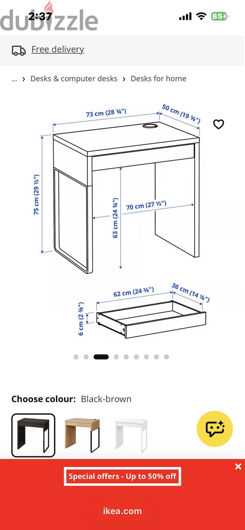 IKEA MICKE Desk 2
