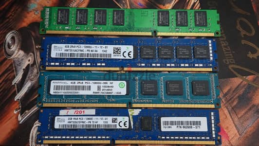 رام DDR3 للبيع - 4GB & 2GB
