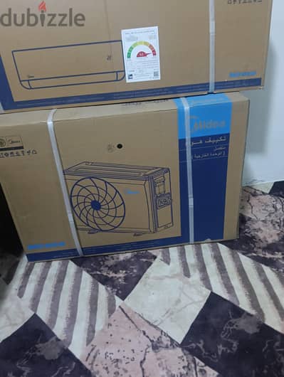 تكييف ميديا 2.25 حصان 18000 وحدة تبريد وتدفئة جديد