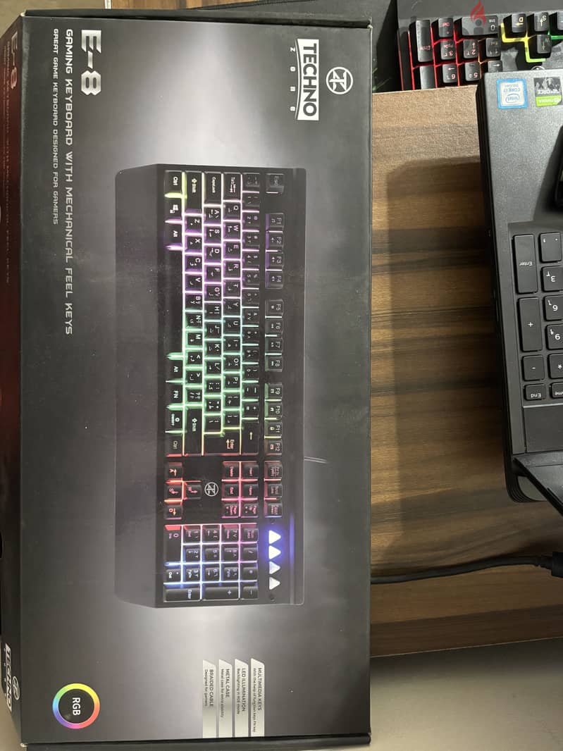 Technozone keyboard semi mechanical gaming keyboard 3