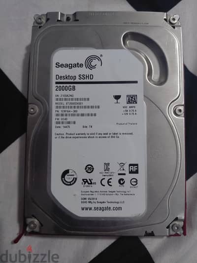 segate 2tb  sshd (hybrid hdd and ssd)