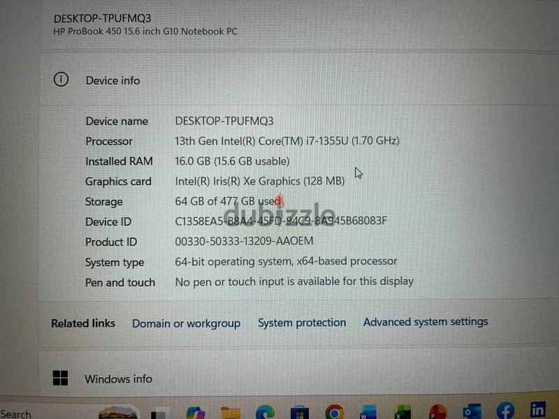 laptop hp probook 450 g10 2