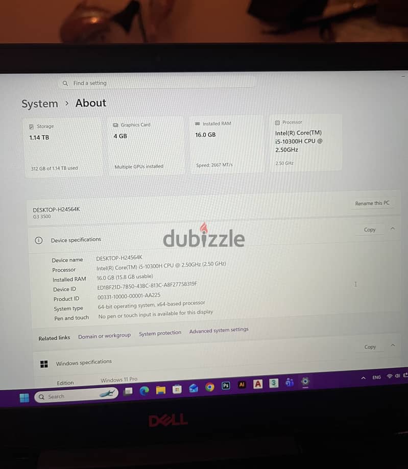 Dell G3 Gaming Laptop 4