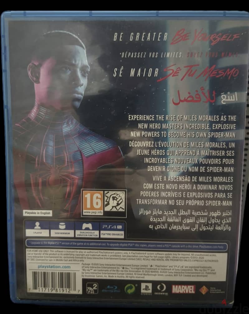 Spider Man Miles Morales CD PS4 1