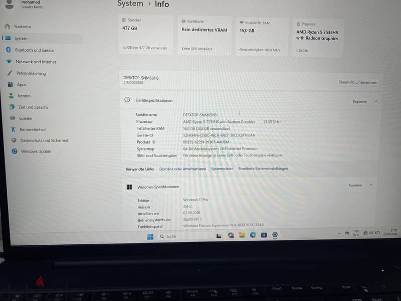 Lenovo thinkpad 6