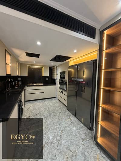 Apartment 3bed,3bath finished Ultra Super Luxe with furnishings and turn-key appliances in the heart of the Fifth Settlement minutes from the American