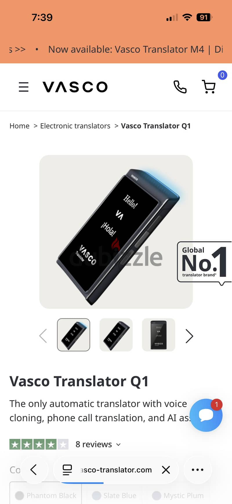 Vasco Translator Q1 1