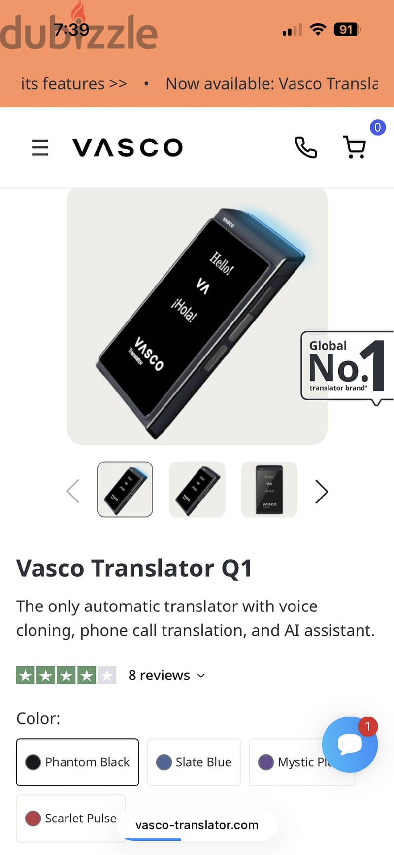 Vasco Translator Q1 3