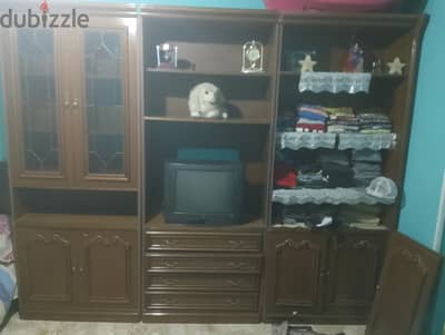 مكتبة 3 أجزاء+ تليفزيون