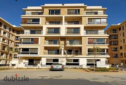 Apartment for sale in Saray Prime compound, directly opposite Madinaty, with a direct view of the landscape and garden.