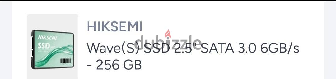 ​هارد SSD Hiksemi 256GB بحالة الزيرو - استعمال شهر